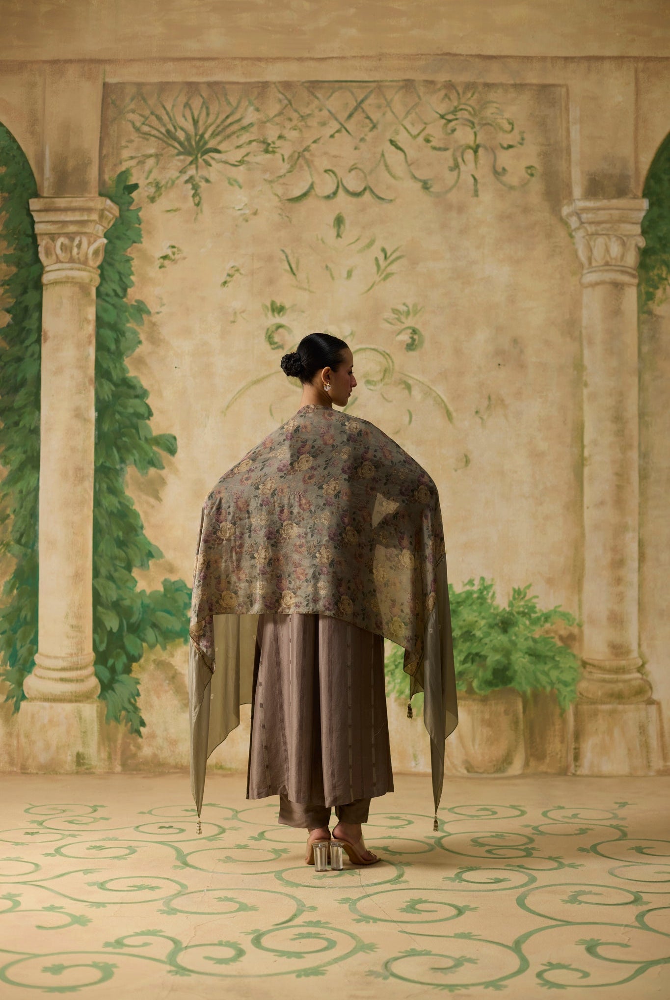 Mullen Kurta Set - Brown - CiceroniKurta Set, Festive WearKhyati Rughani