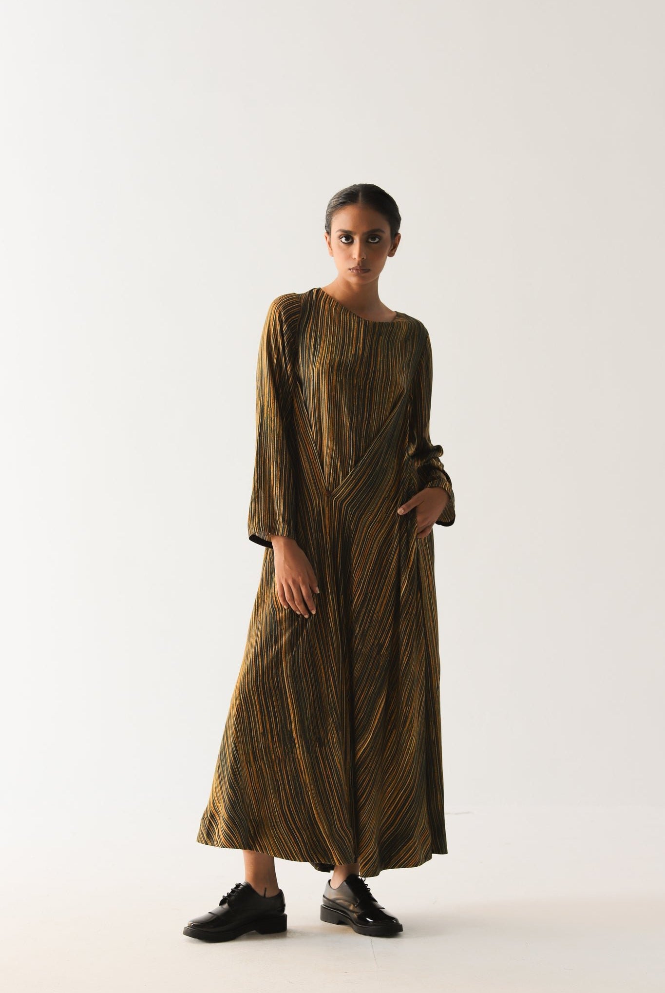 Multi Amber Stripe Wrap Dress - CiceroniDressesTil