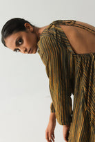 Multi Amber Stripe Wrap Dress - CiceroniDressesTil