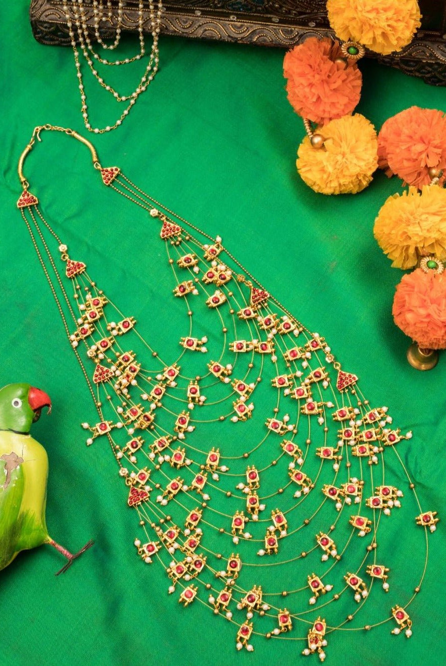 Multi Layered Temple Necklace - CiceroniNecklaceAarika
