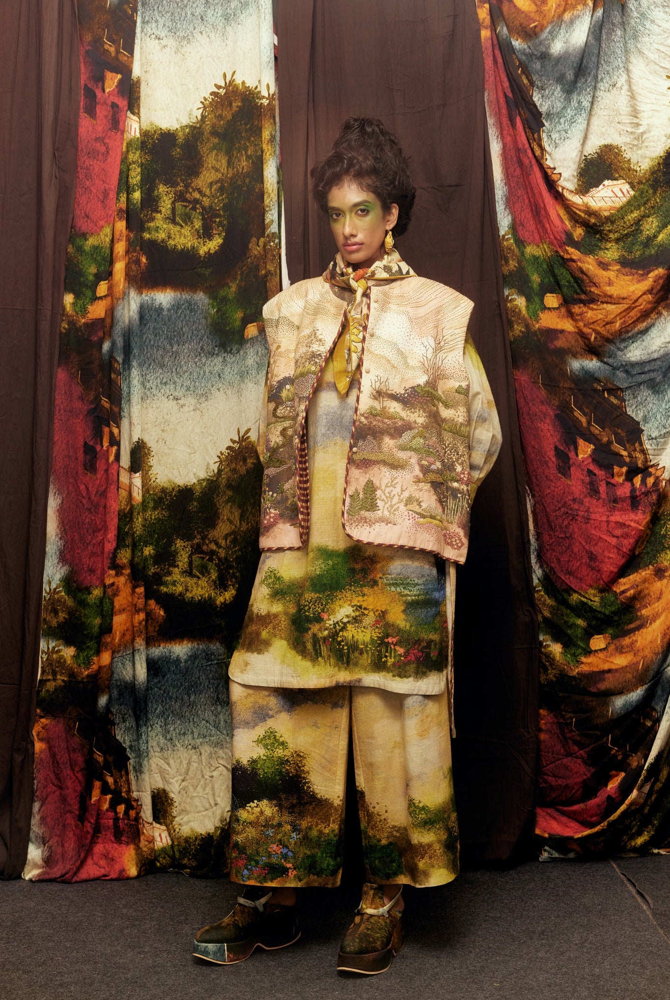 Multi Monet Kurta Set - CiceroniKurta Set, Everyday WearTil