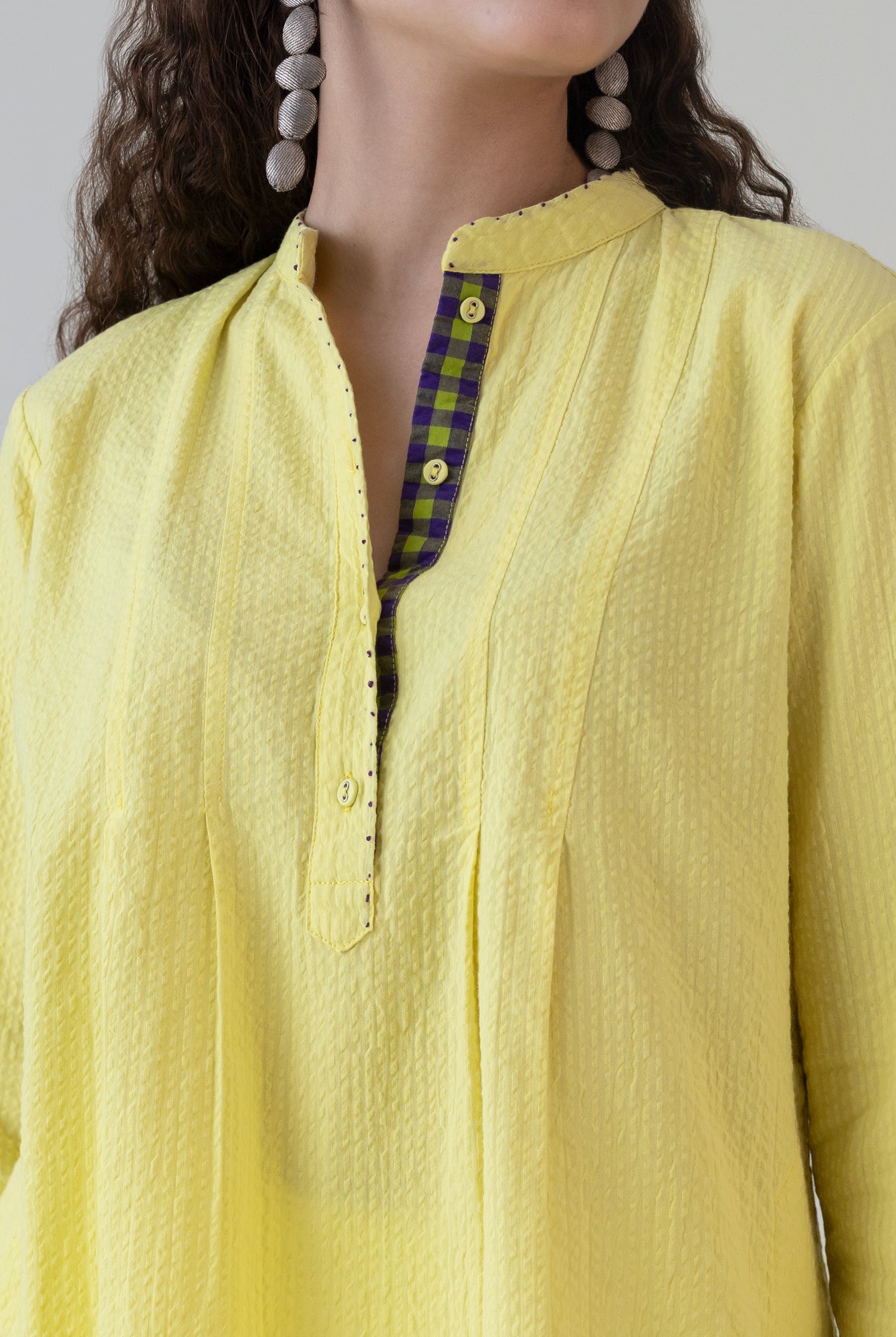 Murasaki Lime Top - CiceroniWomen ShirtsShades of India