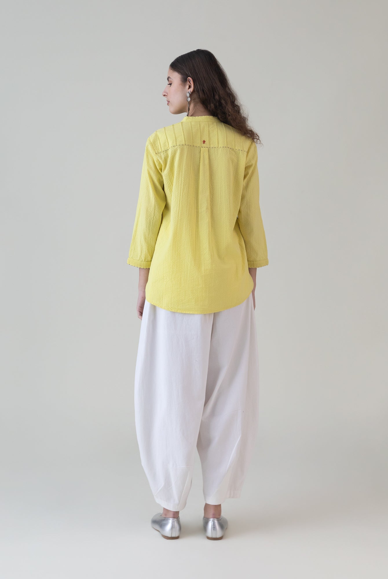 Murasaki Lime Top - CiceroniWomen ShirtsShades of India