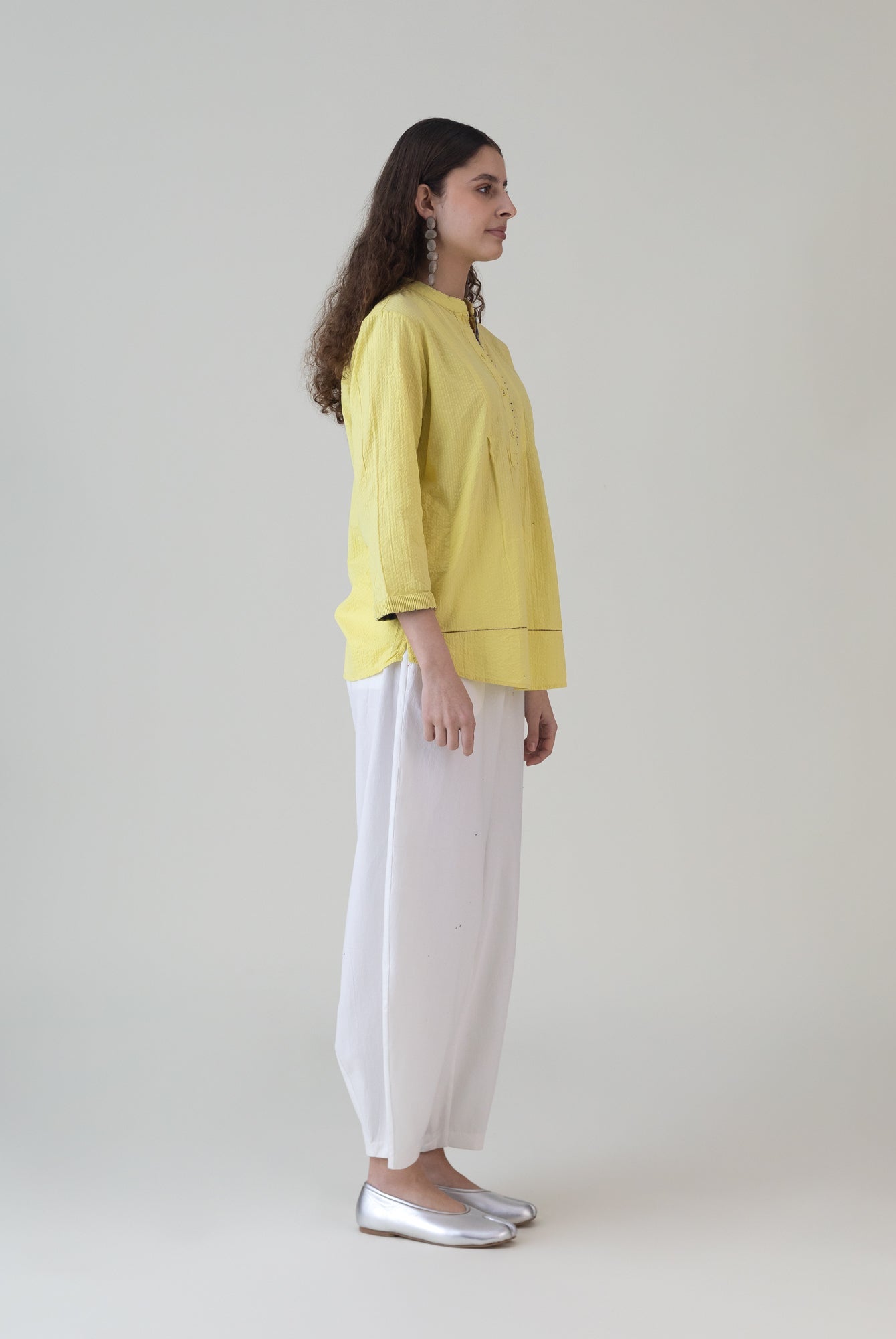 Murasaki Lime Top - CiceroniWomen ShirtsShades of India