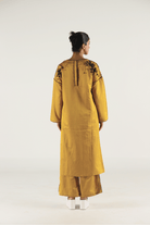 Mustard Embroidered Boyfriend Kurta Set - CiceroniKurta Set, Festive WearTil