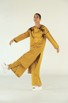 Mustard Embroidered Boyfriend Kurta Set - CiceroniKurta Set, Festive WearTil