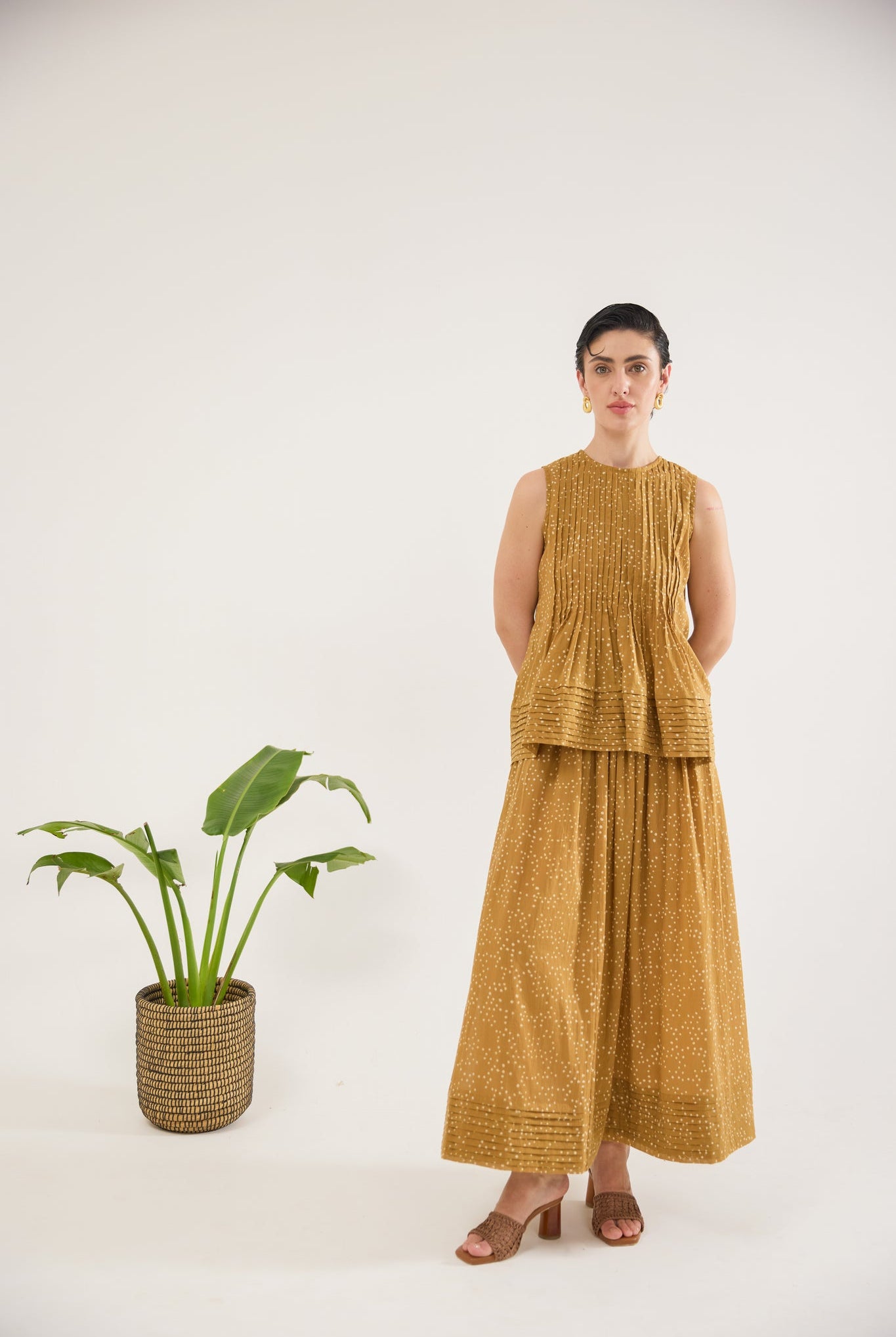 Mustard Mirage Skirt - CiceroniSkirtsTaro