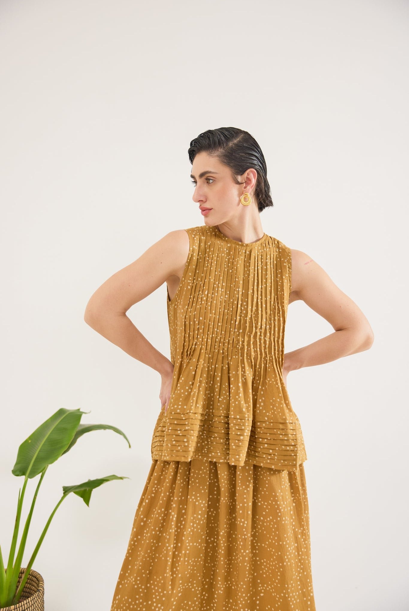 Mustard Mirage Top - CiceroniTopsTaro