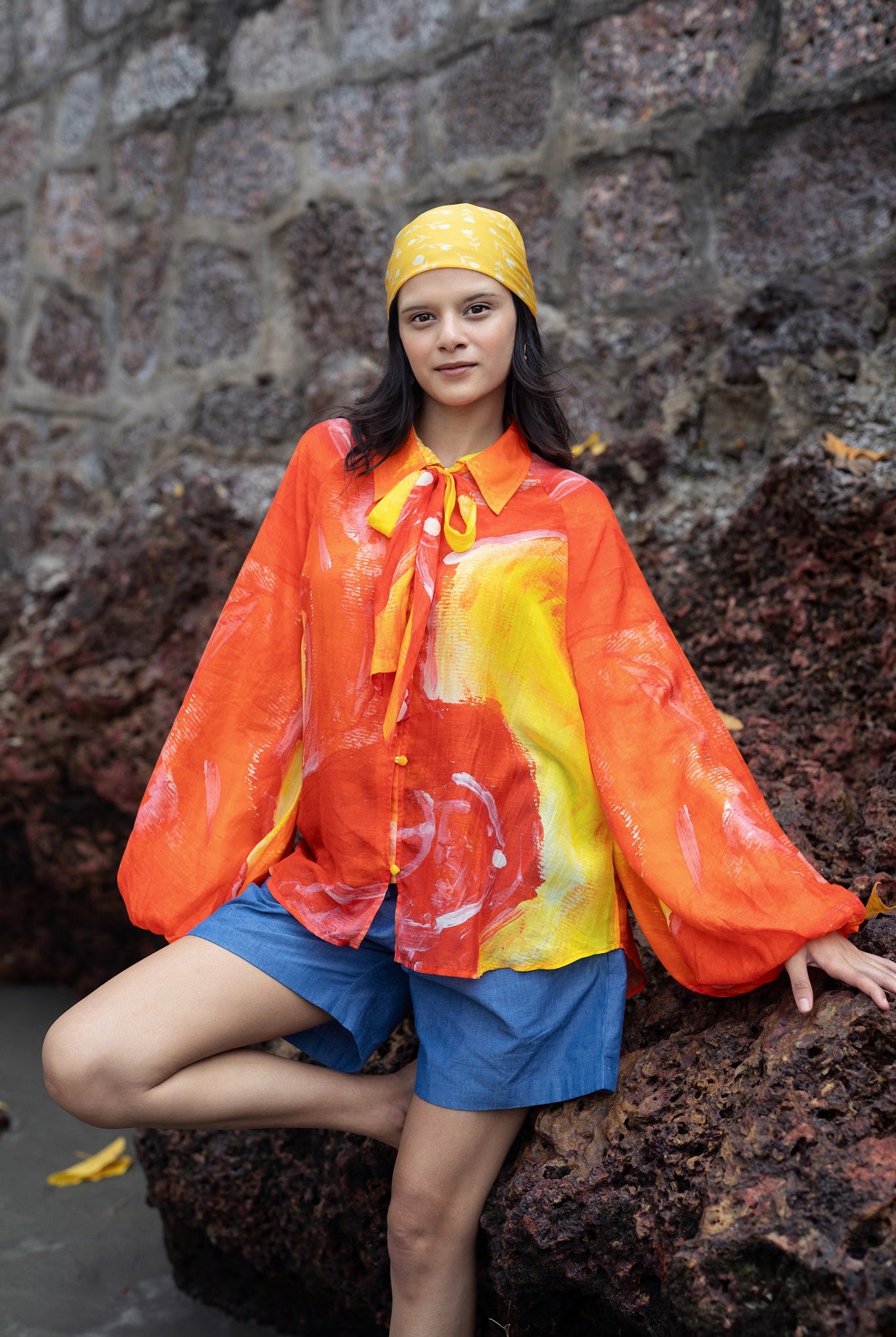 Naked Ninja - Orange - CiceroniWomen ShirtsRAAS Life