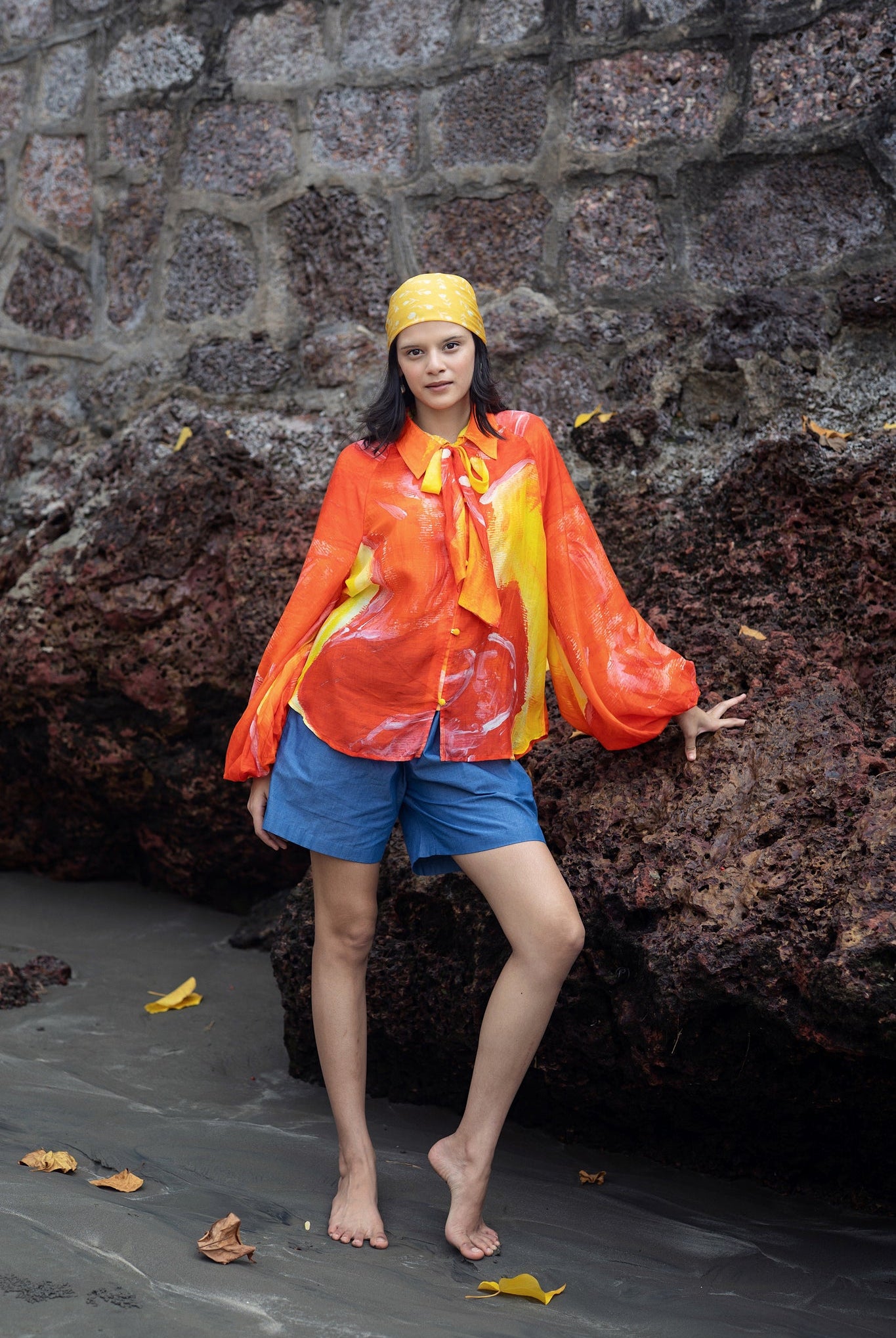 Naked Ninja - Orange - CiceroniWomen ShirtsRAAS Life