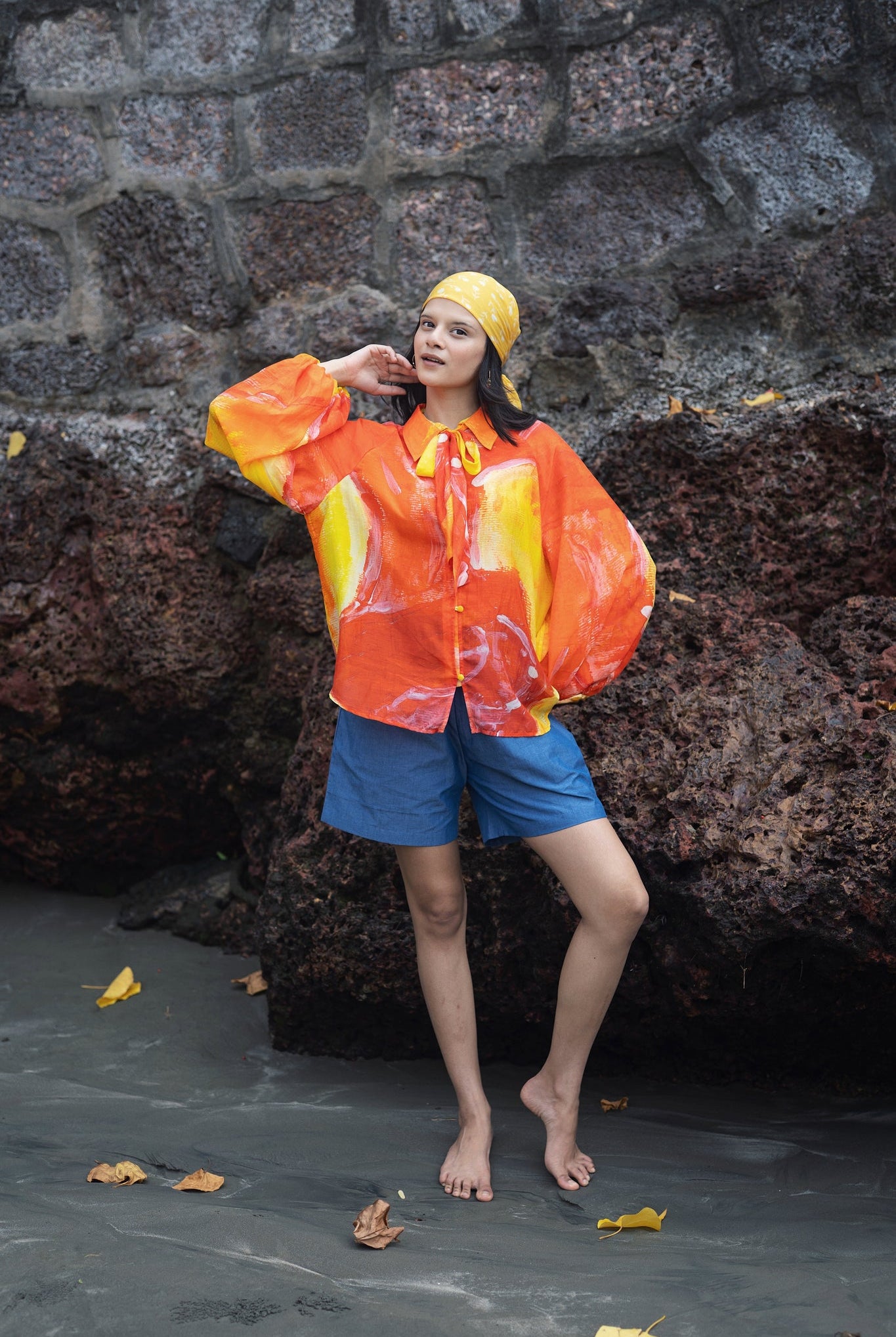 Naked Ninja - Orange - CiceroniWomen ShirtsRAAS Life