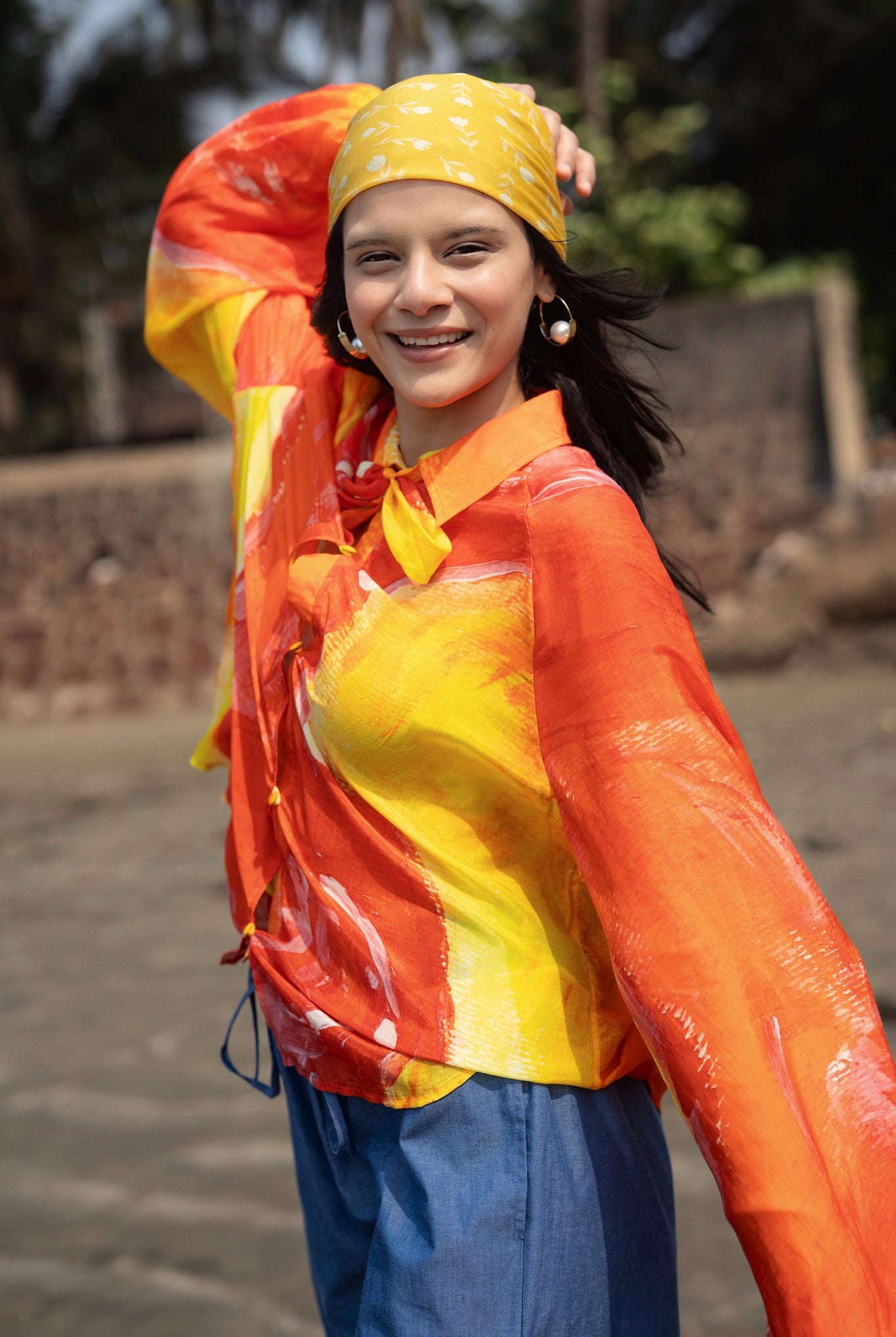 Naked Ninja - Orange - CiceroniWomen ShirtsRAAS Life