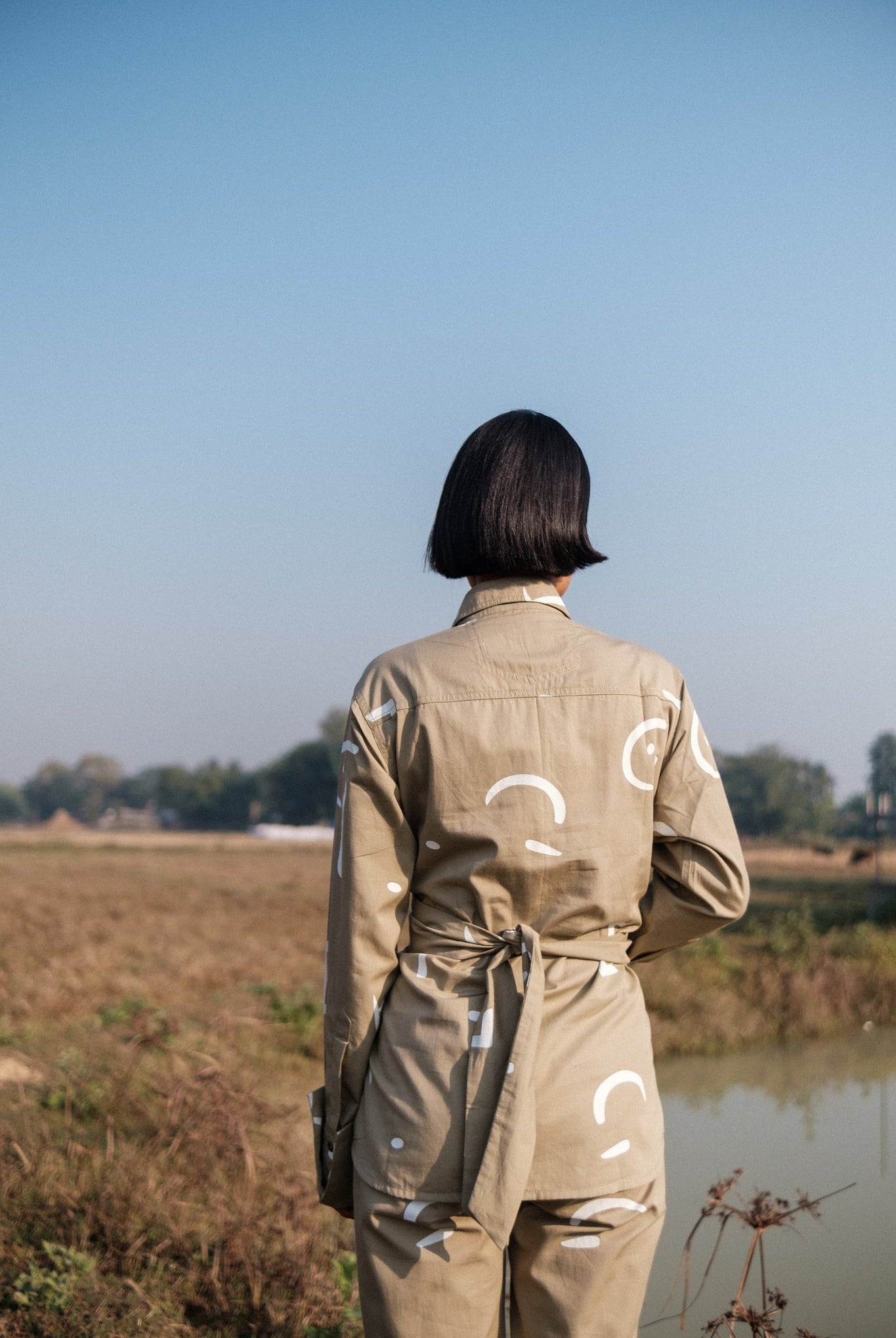 Nara Front Knot Shirt - Printed - CiceroniShirtsThe Terra Tribe