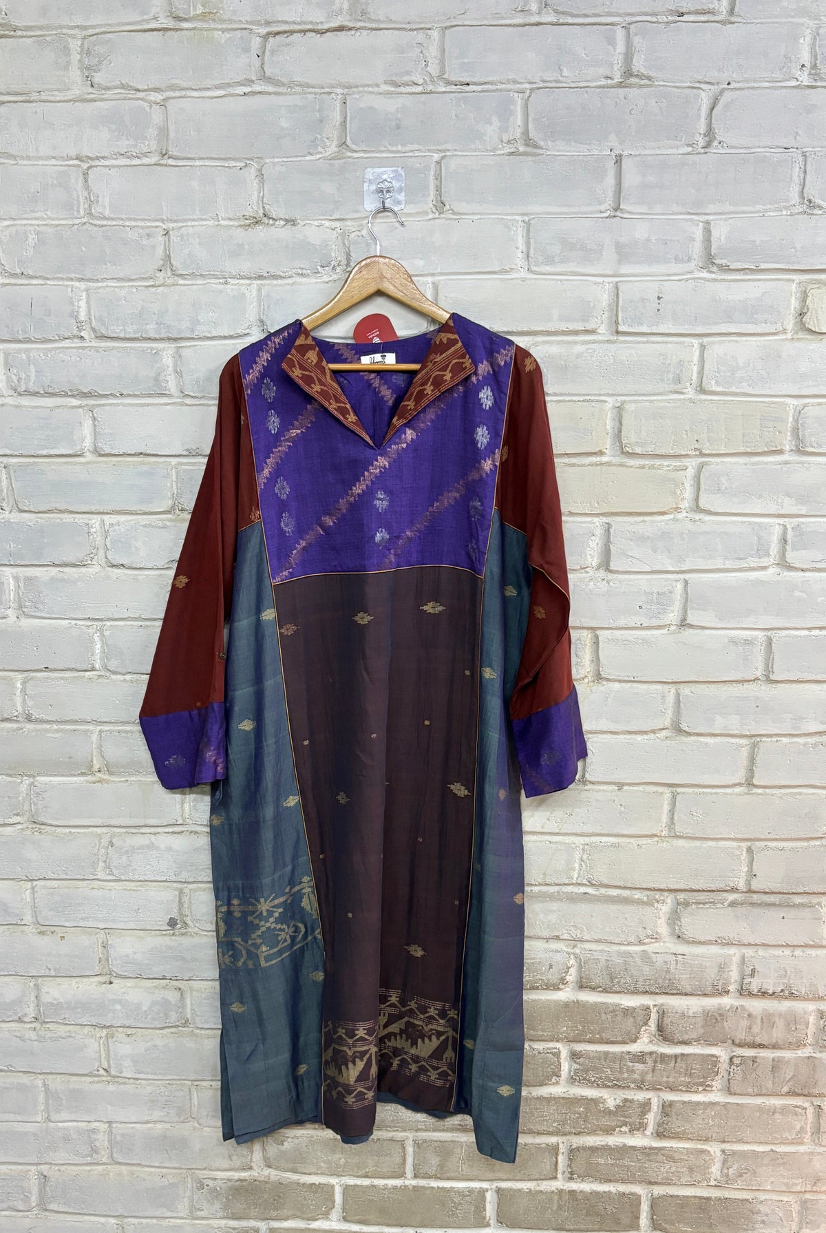 Nasho Kaftan – Blue Nasho Jamdani - CiceroniKaftanBhomra