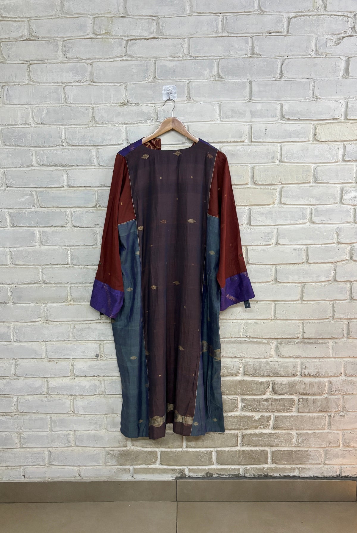 Nasho Kaftan – Blue Nasho Jamdani - CiceroniKaftanBhomra