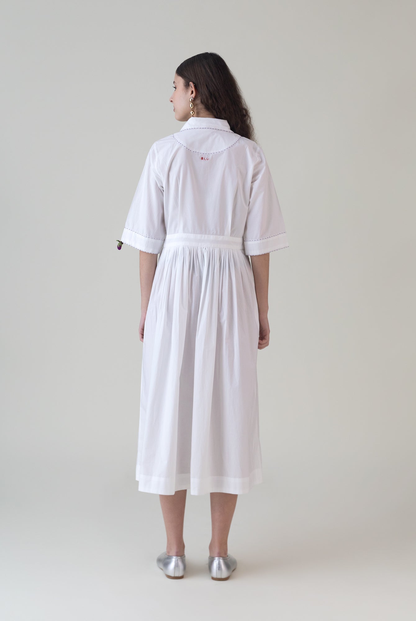 Nasu White Dress - CiceroniDressesShades of India