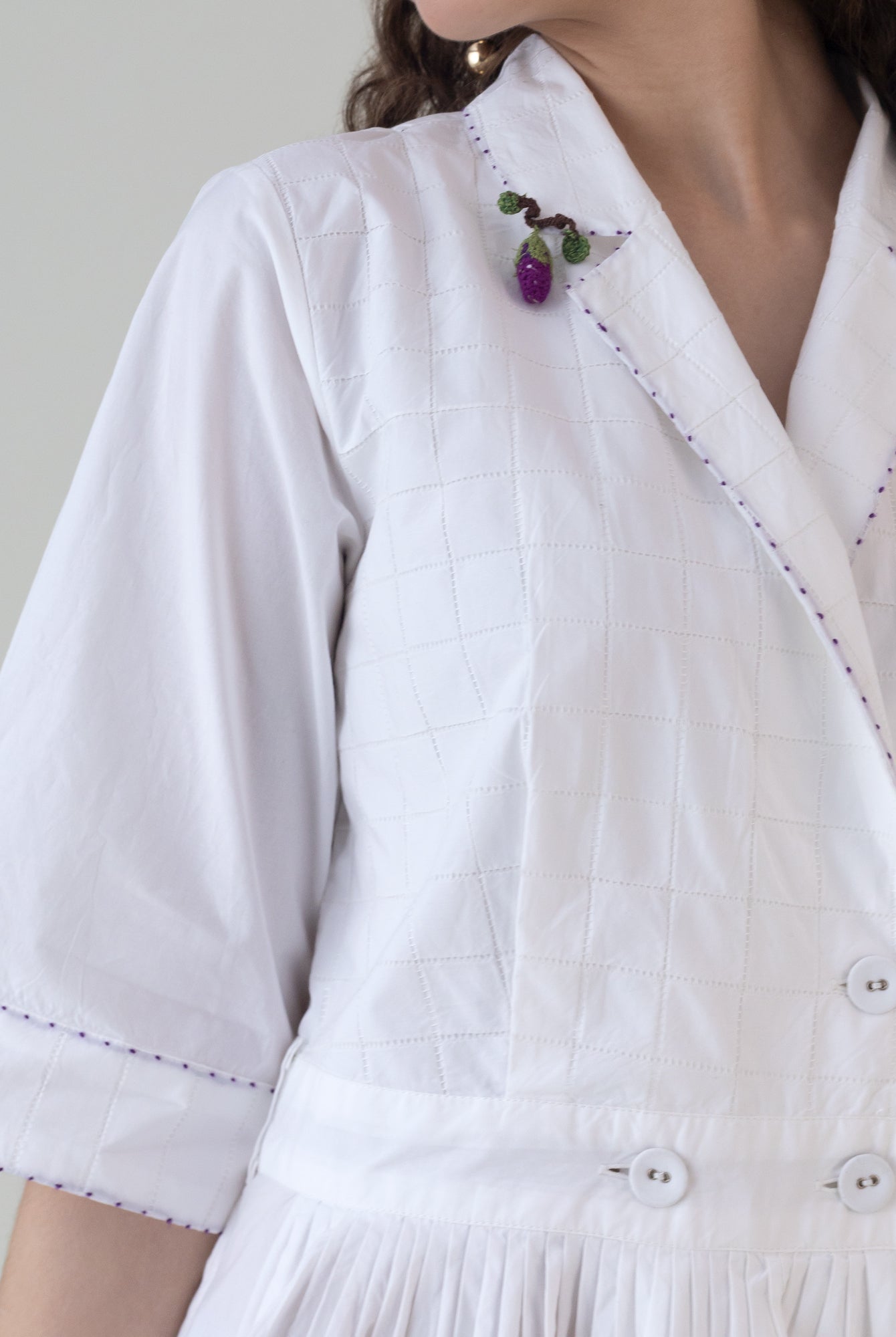 Nasu White Dress - CiceroniDressesShades of India