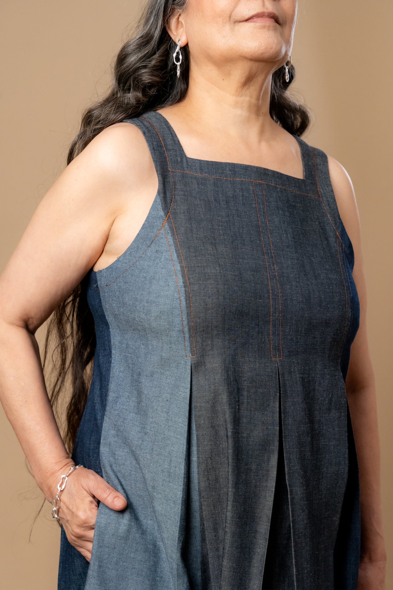 Natalie Denim Dress - CiceroniDressesDoodlage