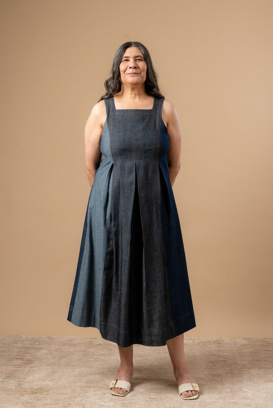 Natalie Denim Dress - CiceroniDressesDoodlage