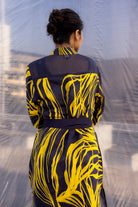 Navy String Silk Trench - CiceroniTrench CoatBENNCH