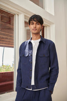 Neel Linen Denim Jacket - CiceroniJacketsSaphed