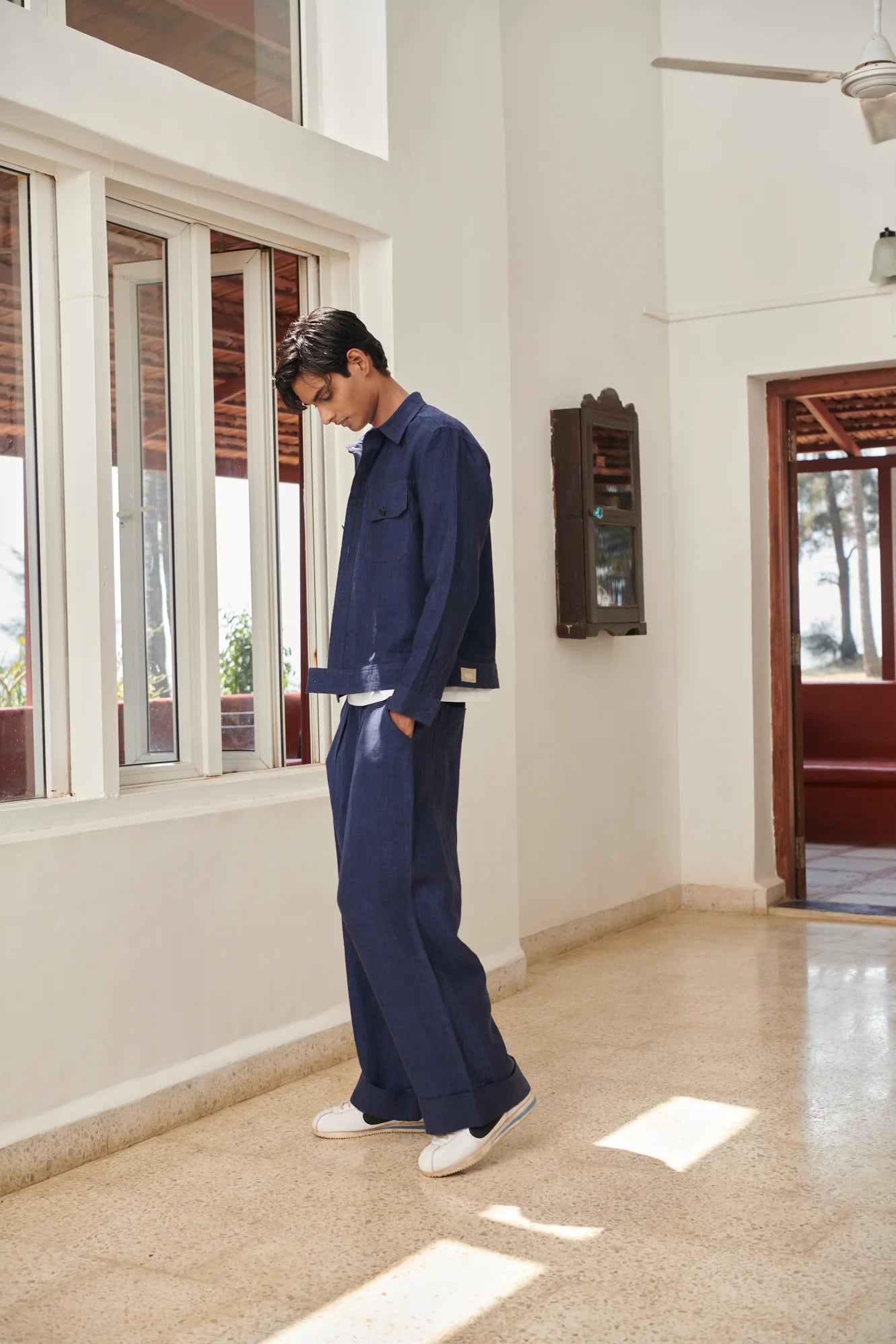 Neel Linen Denim Jacket - CiceroniJacketsSaphed