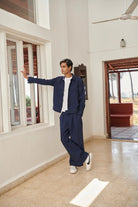 Neel Linen Denim Men's Baggy Pants - CiceroniPantsSaphed