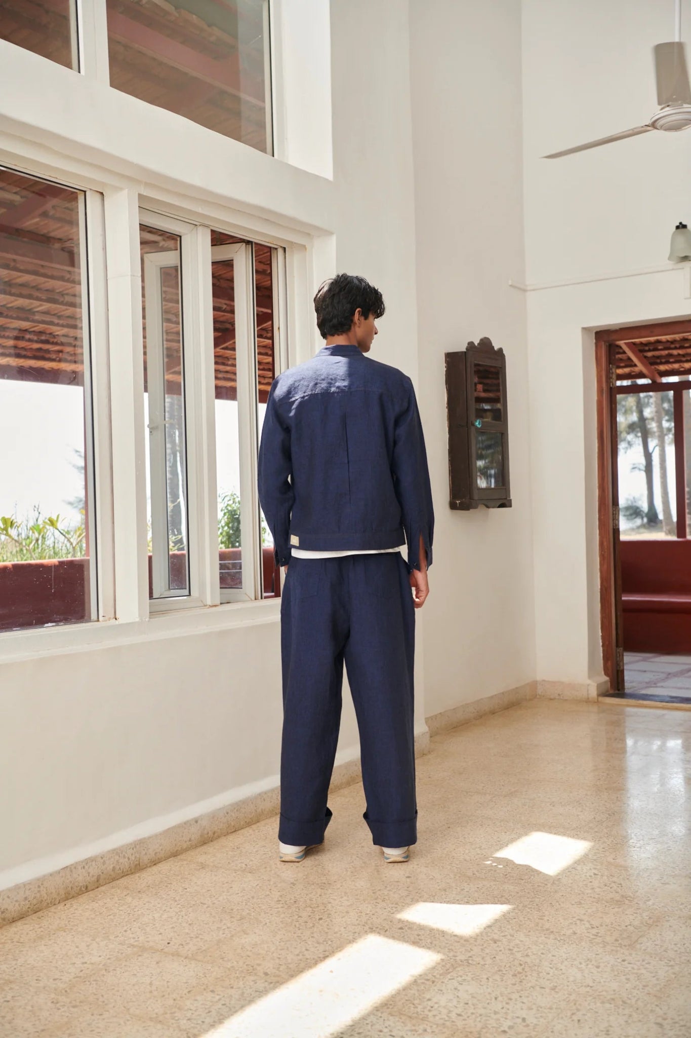 Neel Linen Denim Men's Baggy Pants - CiceroniPantsSaphed