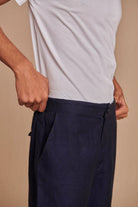 Neel Linen Denim Men's Jogger Pants - CiceroniPantsSaphed