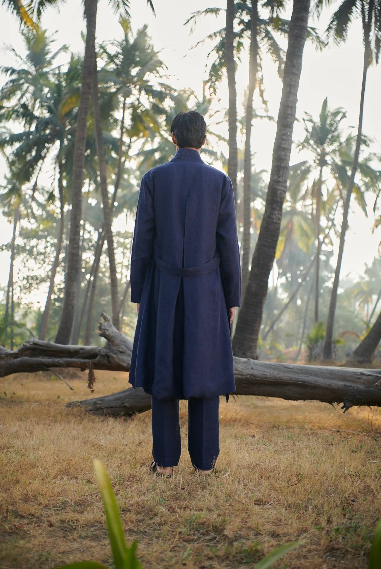 Neel Linen Men's Summer Trench - CiceroniJacketsSaphed