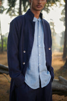 Neel Linen Men's Summer Trench - CiceroniJacketsSaphed