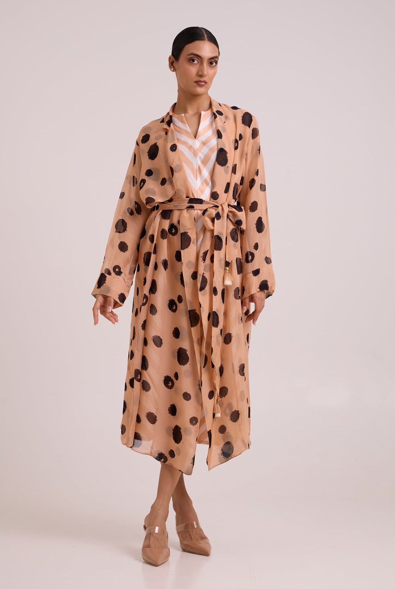 Neo - Almond Burst Flap Trench & Slip Dress - CiceroniDressesMadder Much