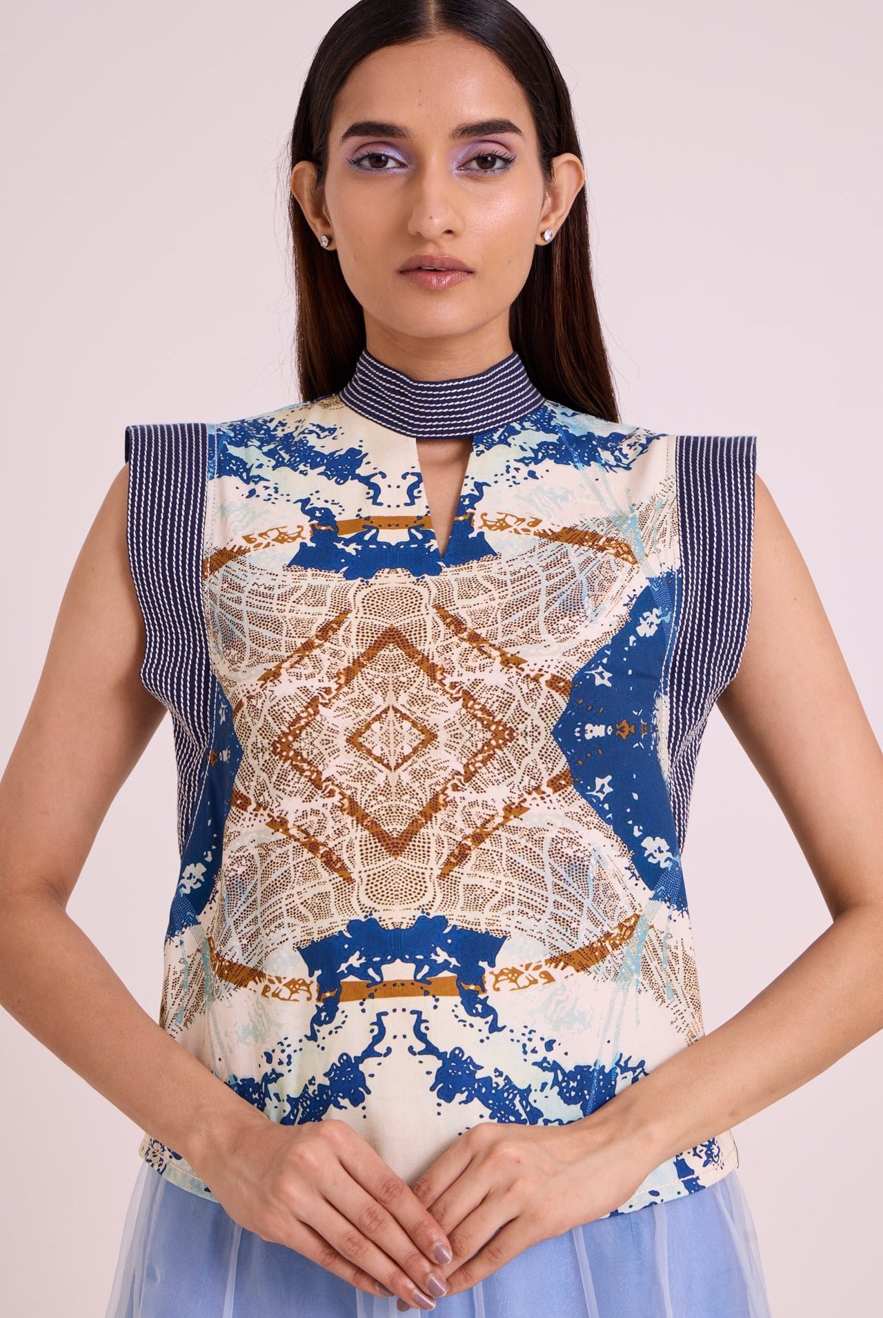 Niloy - Drift Away Divided Skirt + Square Top - CiceroniSkirt SetMadder Much