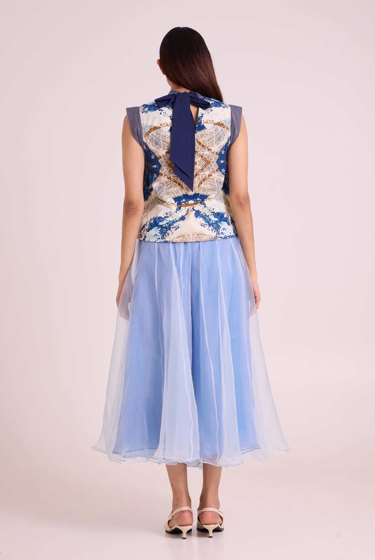 Niloy - Drift Away Divided Skirt + Square Top - CiceroniSkirt SetMadder Much