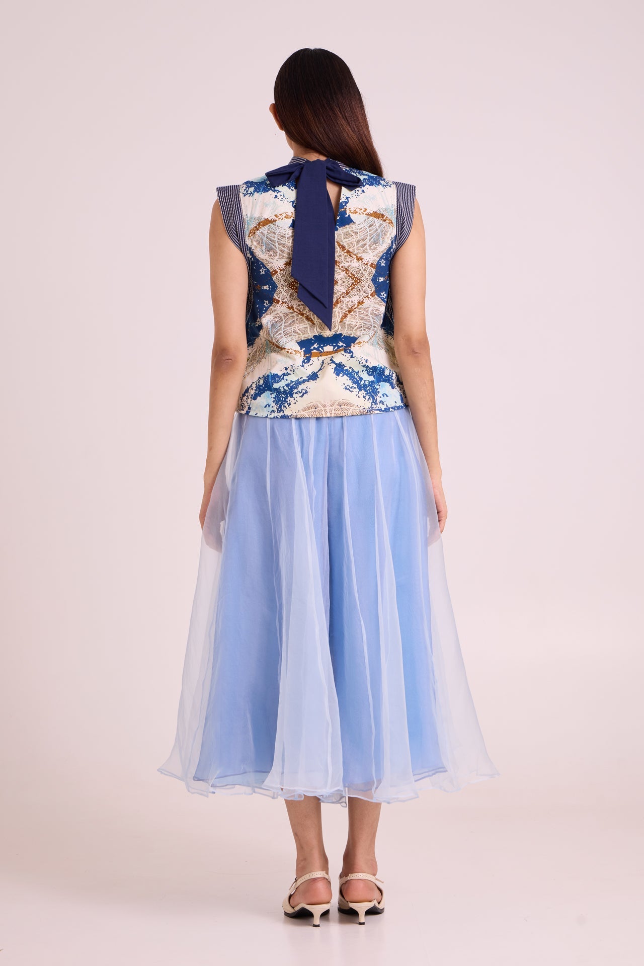Niloy - Drift Away Divided Skirt + Square Top - CiceroniSkirt SetMadder Much