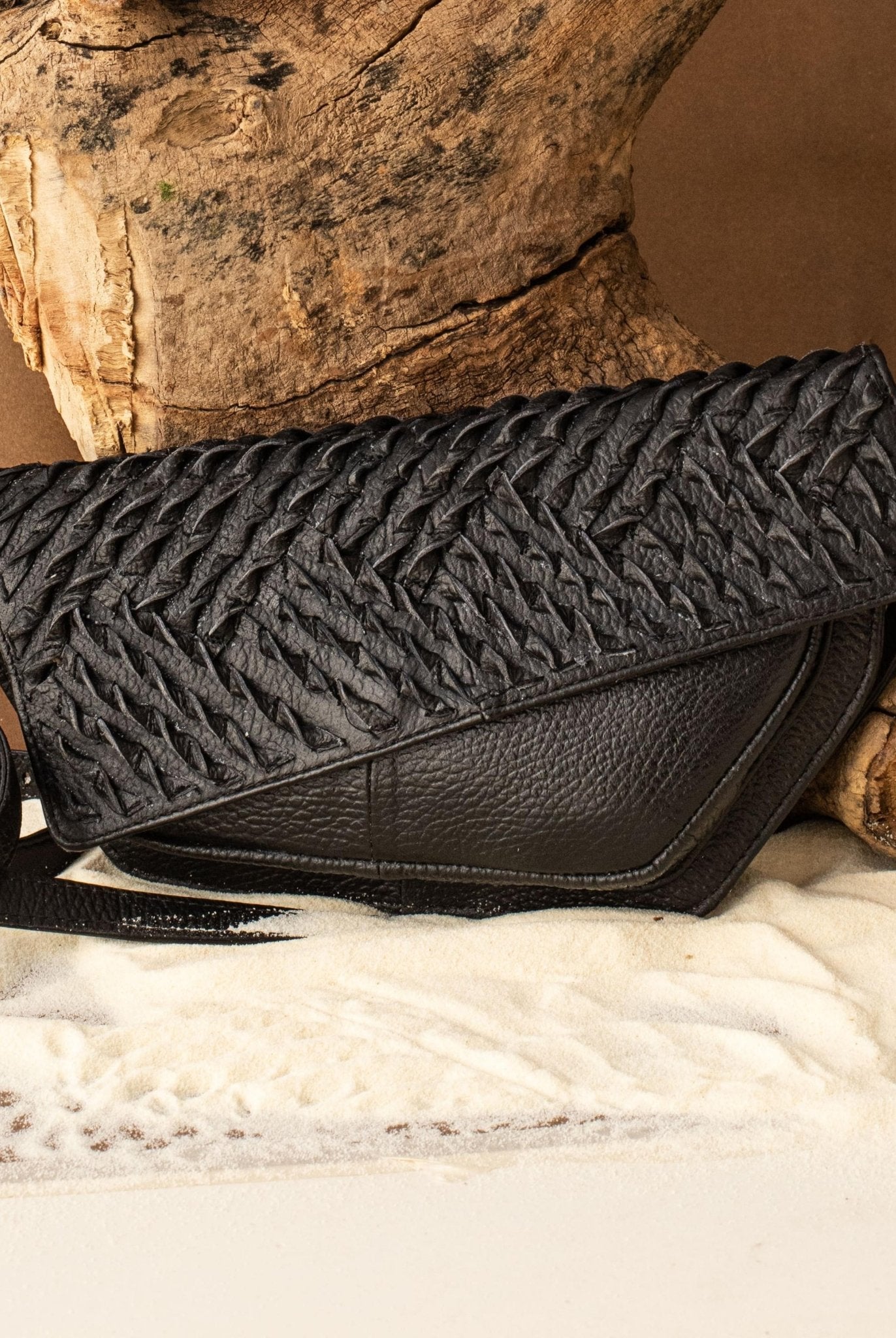 Nitin Bal Runway in Black Khai Crossbody - CiceroniWalletEconock