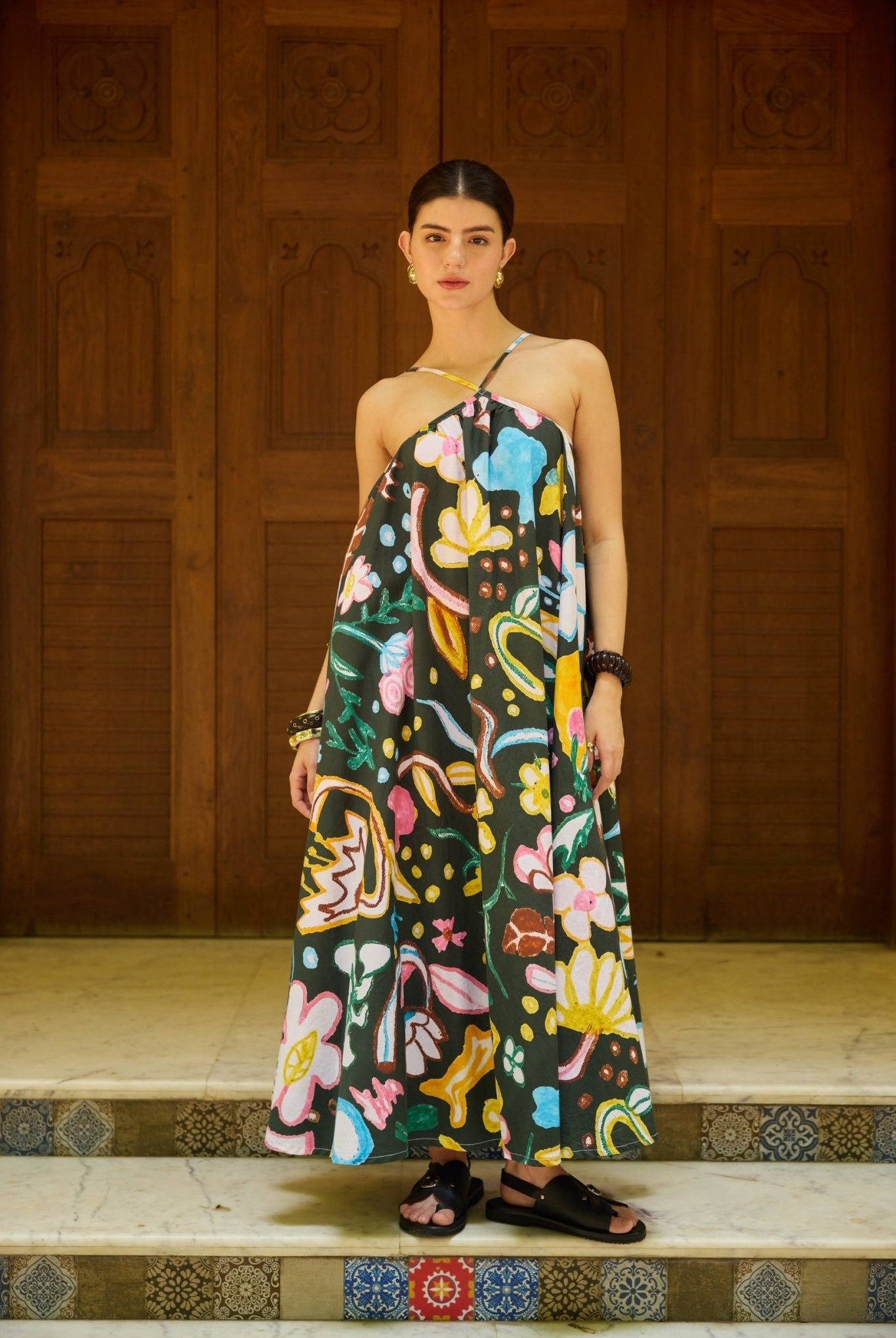 Noir Maxi Dress - CiceroniDressesHappi Space
