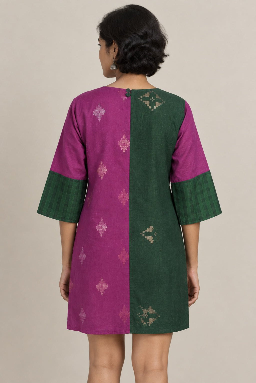 Noor Patch Short Dress - CiceroniDressesBhomra