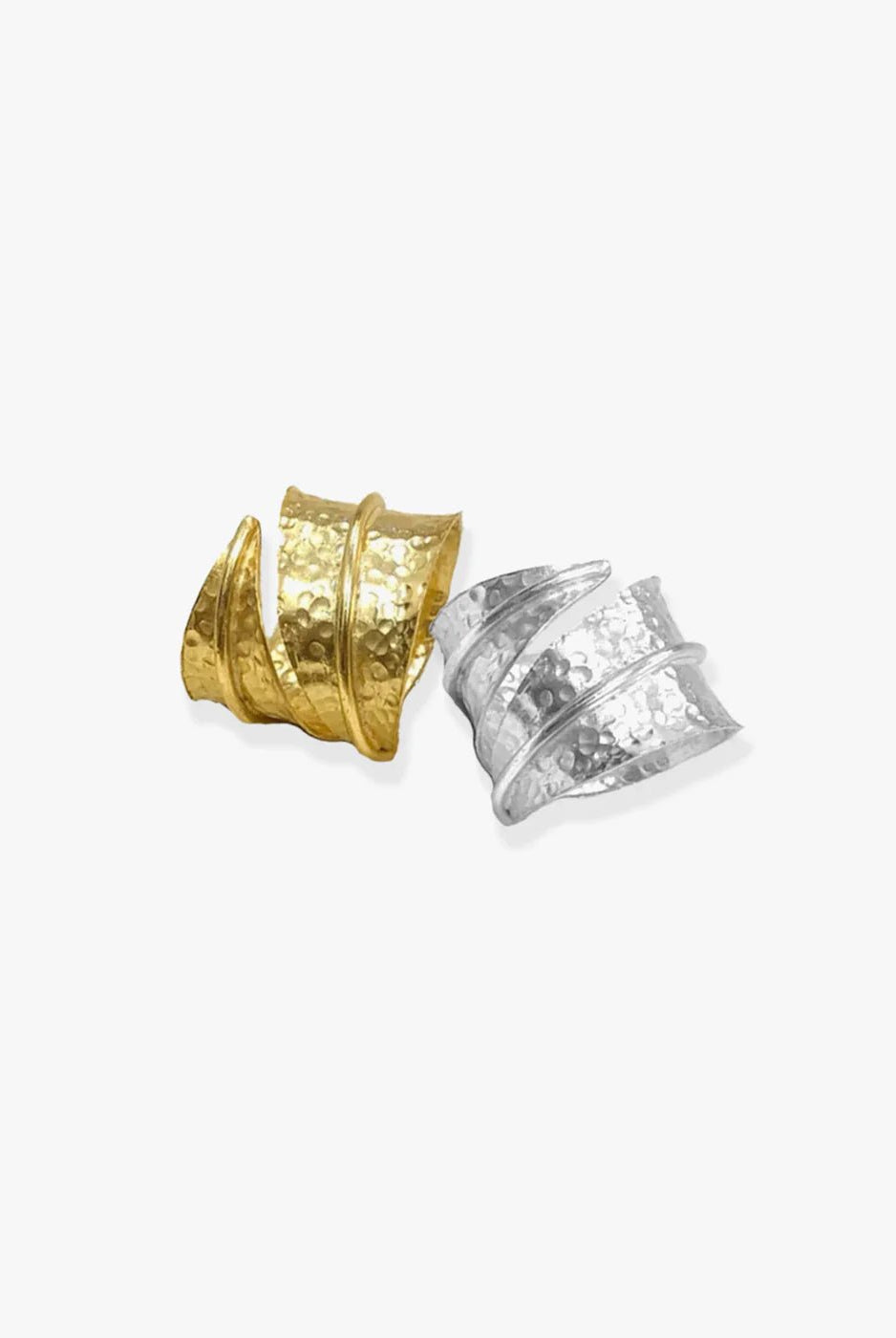 Noori Ring In Silver Tone (Set of 2) - CiceroniRingsEquiivalence
