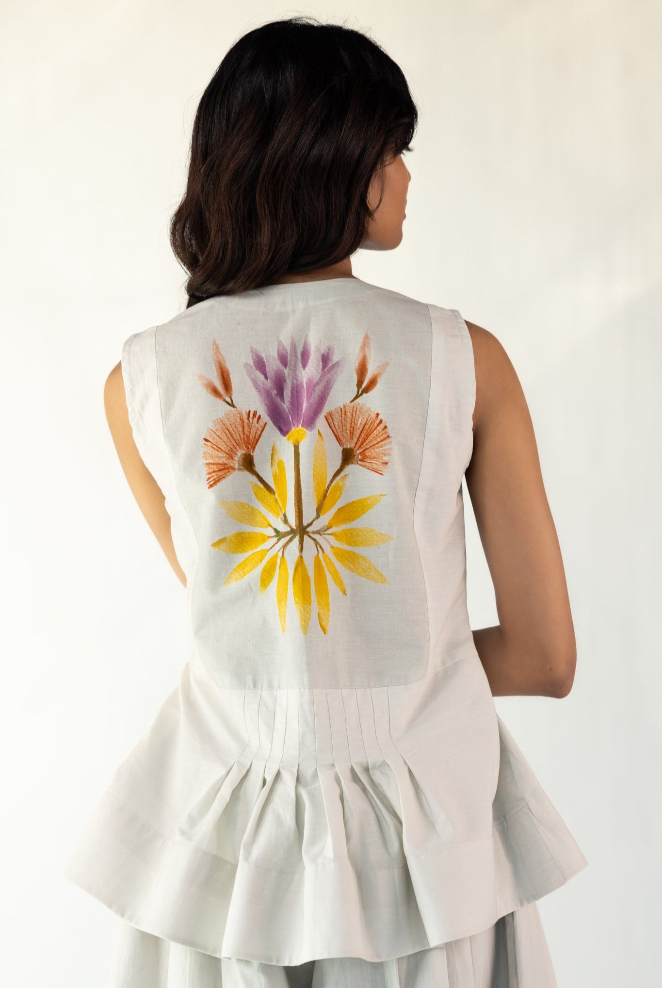 Nordic Ecru Peplum Top - CiceroniTopsOtouto