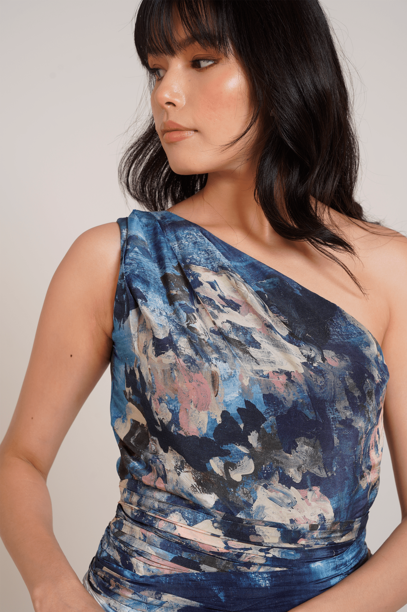 Nuri One Shoulder Dress - CiceroniDressesAdvait