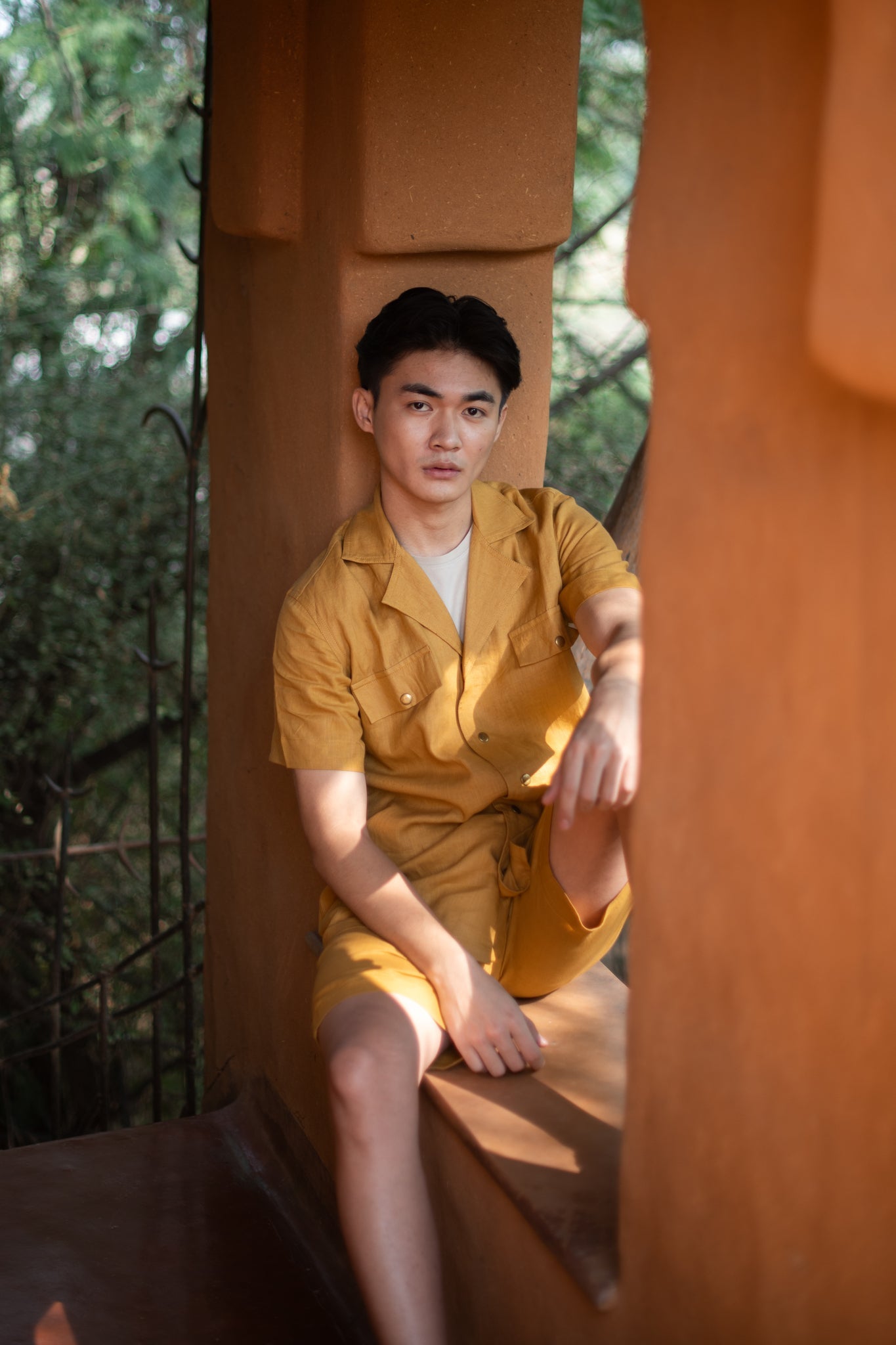 Okinawa Safari Shirt - Mustard - CiceroniShirtsThe Terra Tribe