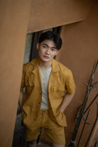 Okinawa Safari Shirt - Mustard - CiceroniShirtsThe Terra Tribe