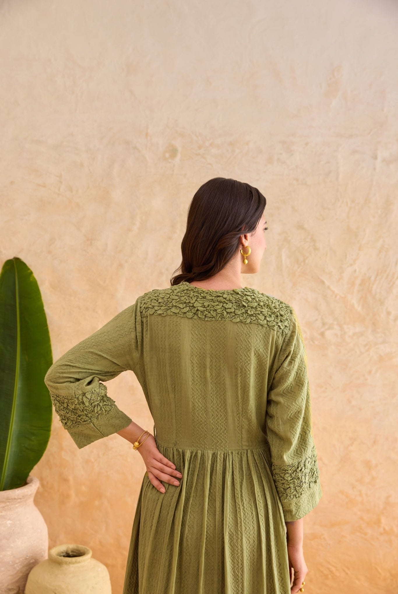 Olive Fern Dress - CiceroniDressesTaro