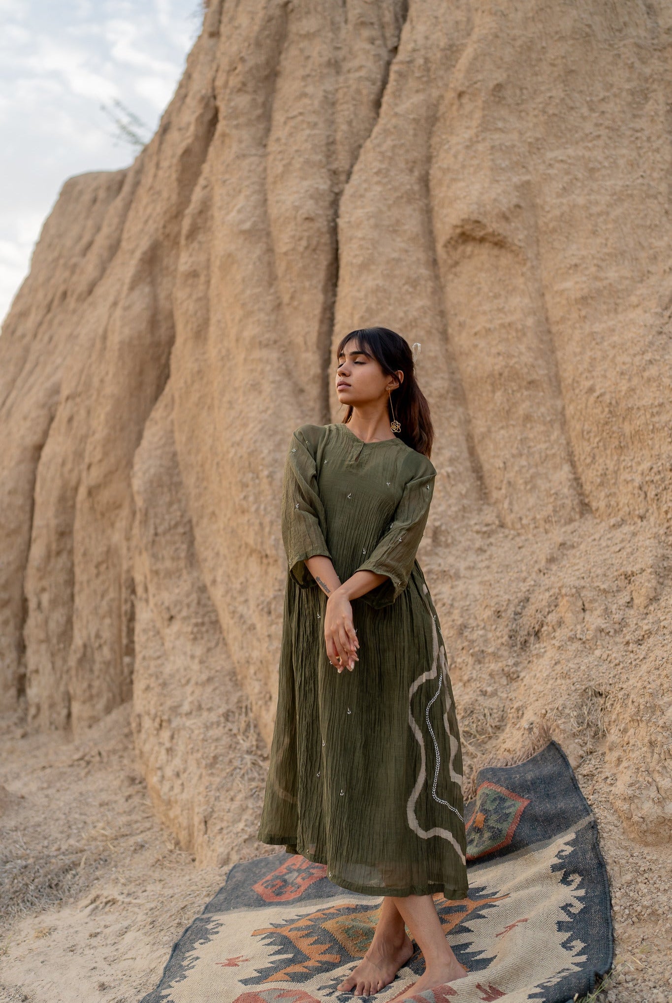 Olive Ruzgar Dress - CiceroniDressesNirjara