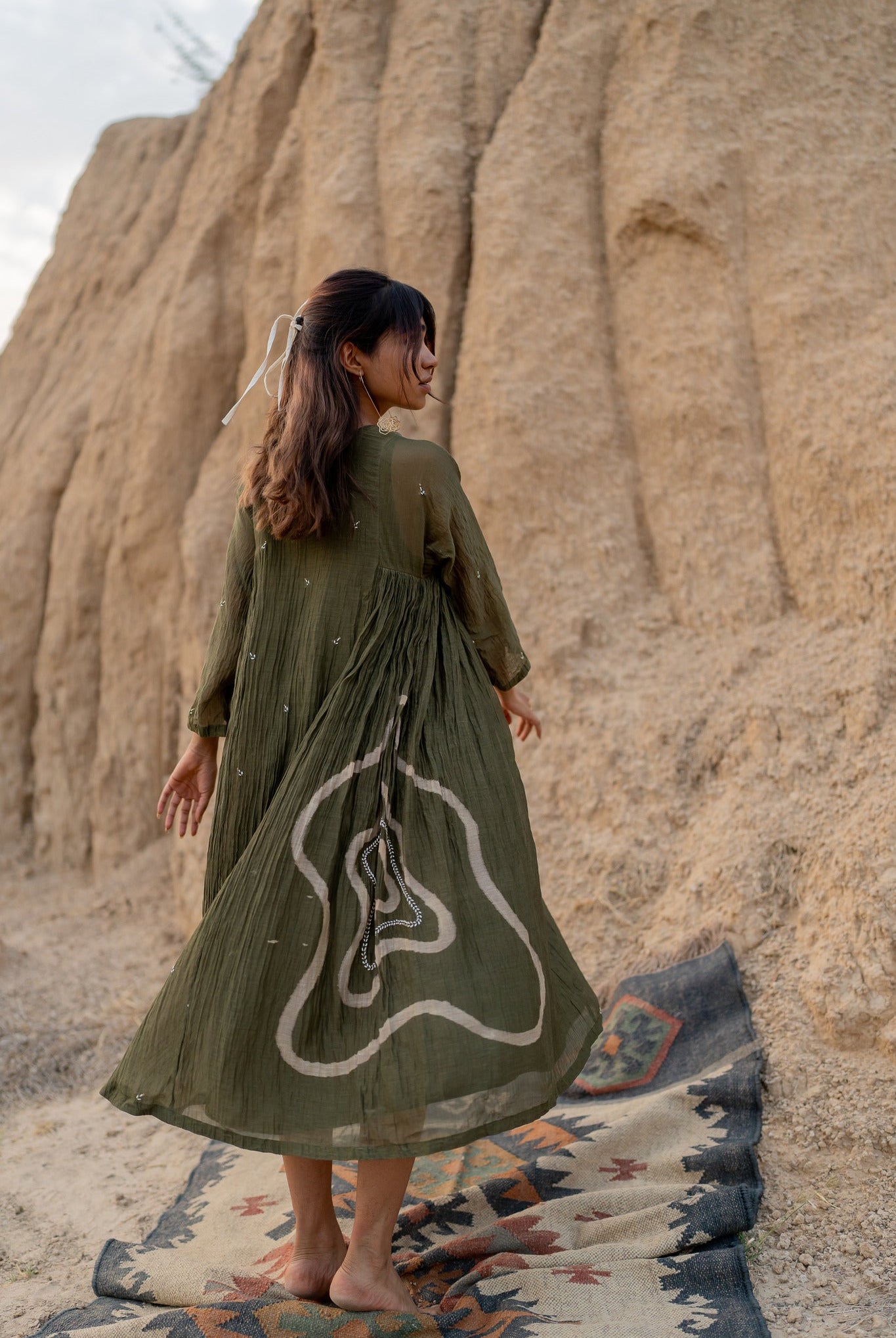 Olive Ruzgar Dress - CiceroniDressesNirjara