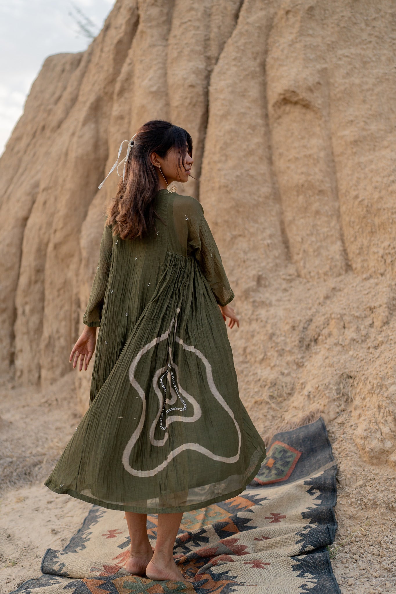 Olive Ruzgar Dress - CiceroniDressesNirjara