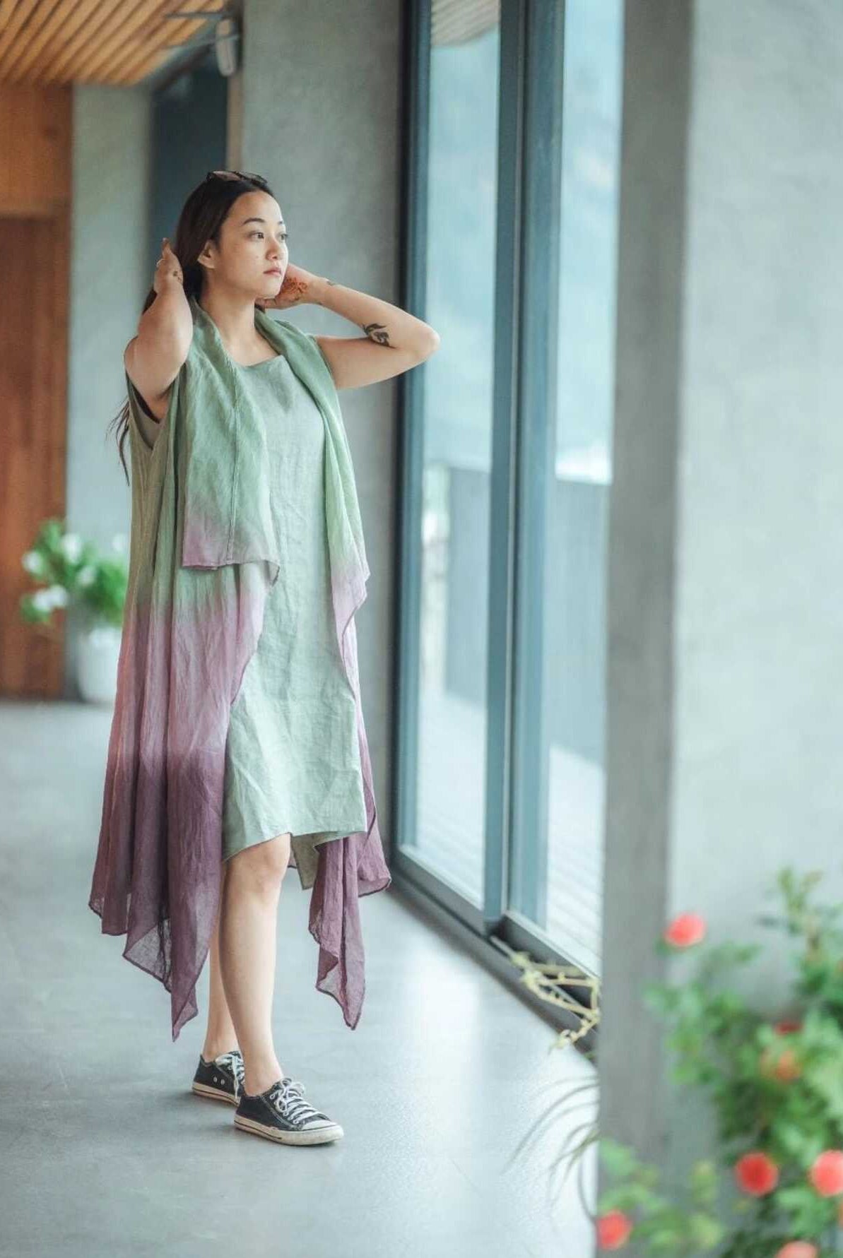 Ombre Kimono - CiceroniKimonoPaeony