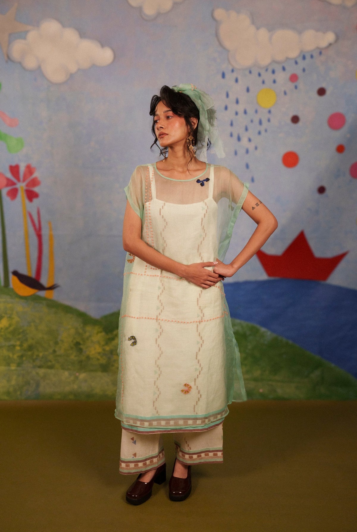Opalite Organza Overdress Co-ord - CiceroniCo-ordBhomra
