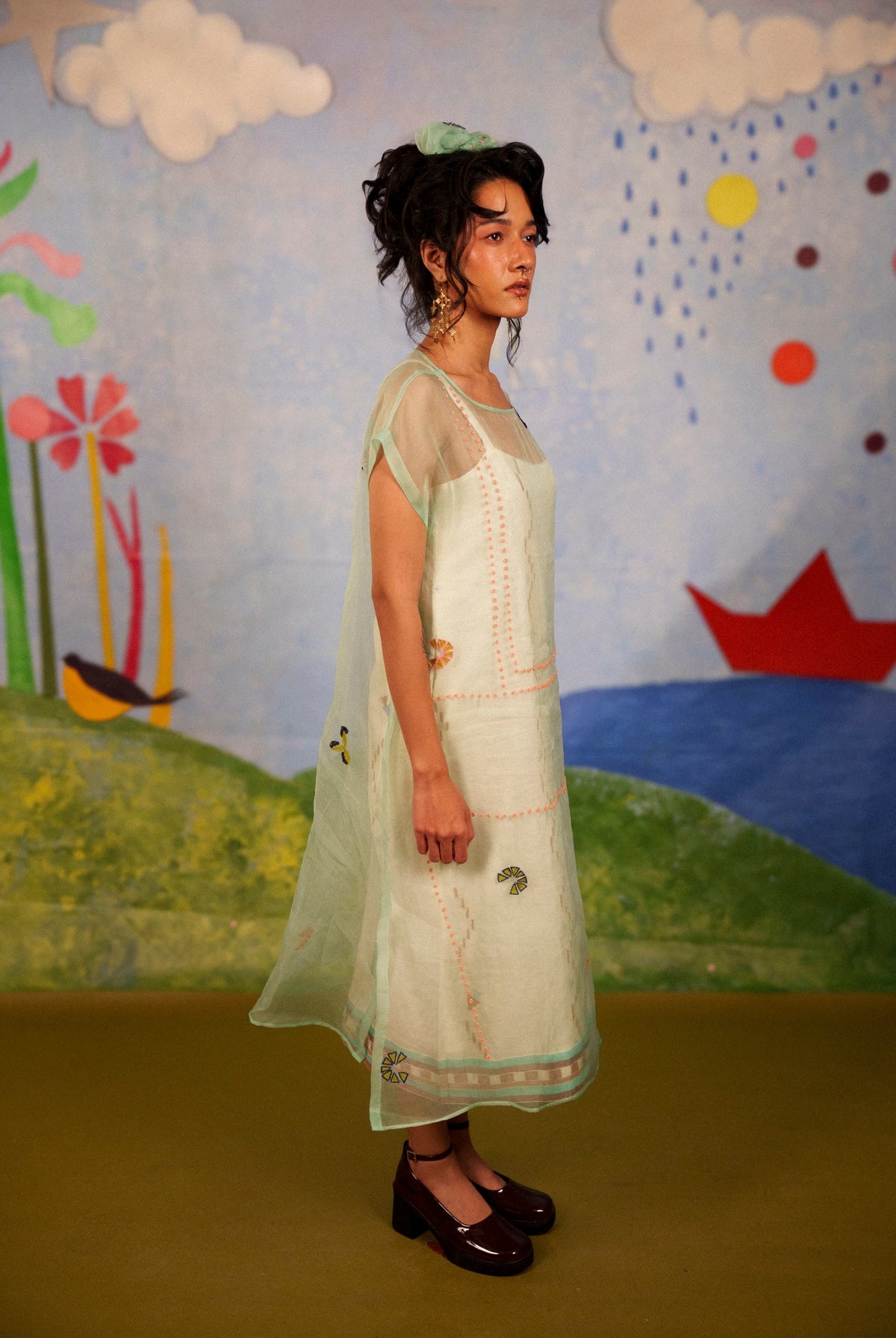 Opalite Overdress with Spaghetti Dress - CiceroniDressesBhomra